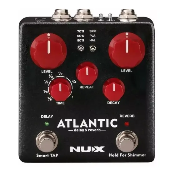 Pedal de efeito NUX Verdugo Atlantic NDR-5 preto