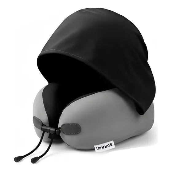 Travesseiro Pescoço Viagem Ergonômico Com Tampões E Estojo