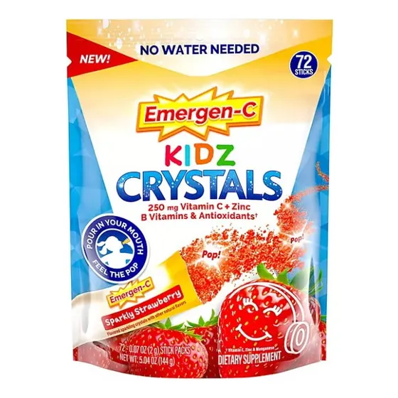 Emergen C Kidz Crystals 250 Mg De Vitamina C +, Zinc Y Vitam
