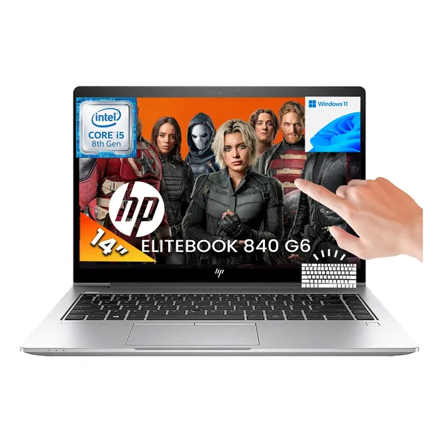 Laptop Hp Elitebook Táctil Core I5 8th 8gb Ram 256gb Ssd Plateado (Reacondicionado)