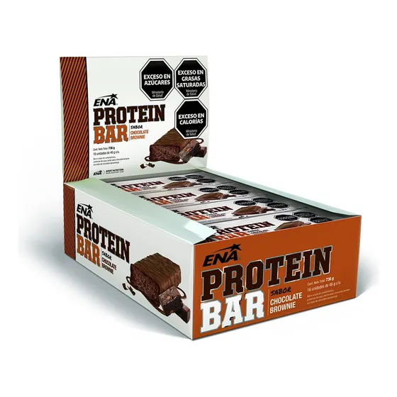 Protein Bar Ena Sport X16 Unidades Barra De Proteina Chocolate