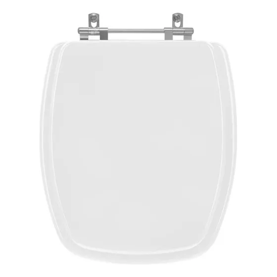Tampa De Vaso Pontto Lavabo Primula Em Mdf Branco Para Bacia Fiori 6lpf