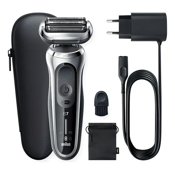 Máquina Afeitadora Eléctrica Braun Series 7 Con Cabezal 360° Negro