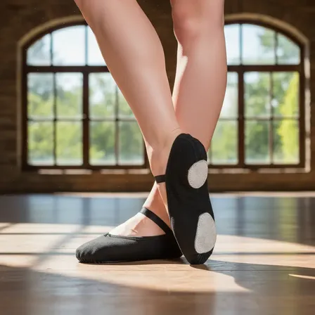 Sapatilha Ovinho Ballet Infantil Em Lona / Tecido Premium