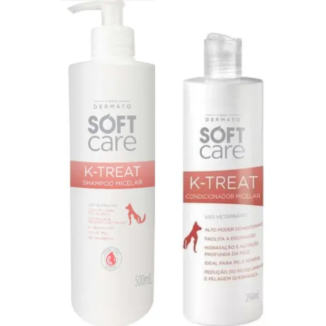 01 Shampoo K Treat 500ml E 01 Condicionador K Treat 290ml