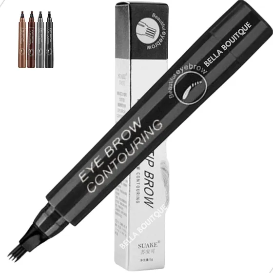 Caneta Para Sobrancelha Fio A Fio Tattoo Microblading Cor #5 Preto