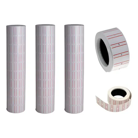 30 Rolos De Etiquetas P/ Etiquetadora Manual De Preço Mx5500 Branco