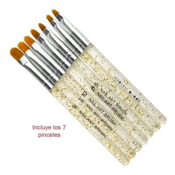 Set De Pinceles Para Uñas Acrílicas
