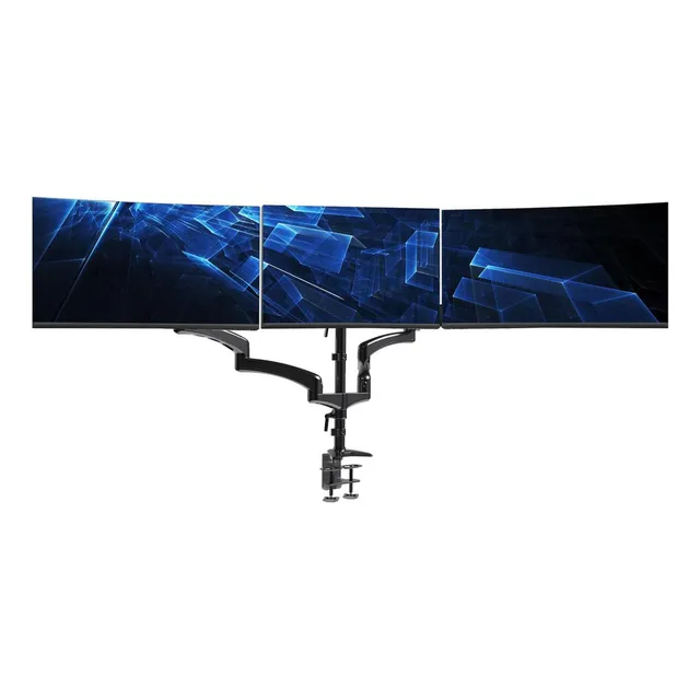 Soporte neumático triple para monitor Vivo para 3 pantallas AT