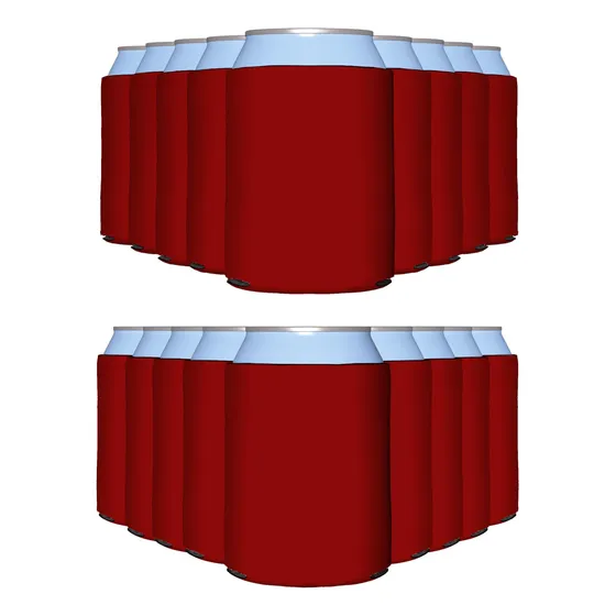 Can Cooler Sleeves Partyprints, Color Rojo, 12 Oz, 16 Oz, Pa