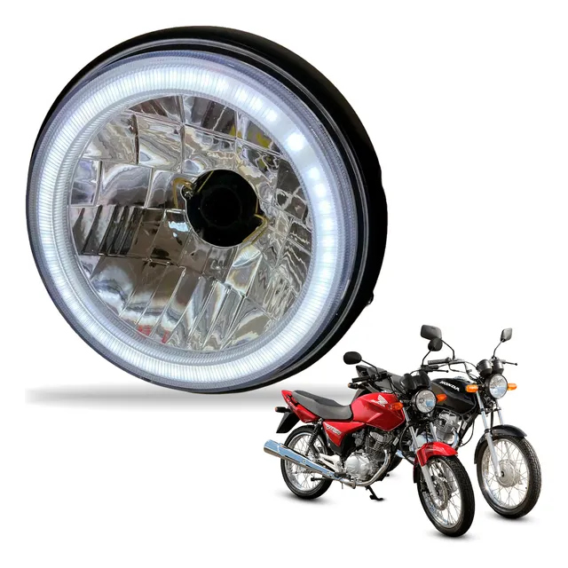 Farol Drl Cg 150 Titan150 Fan 2004 A 2013 Com Lampada Led