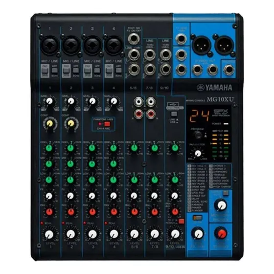 Mesa De Som Analógica Mg 10xu Yamaha
