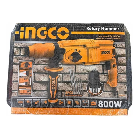 Taladro Rotomartillo Perforador Ingco De 800 Watts