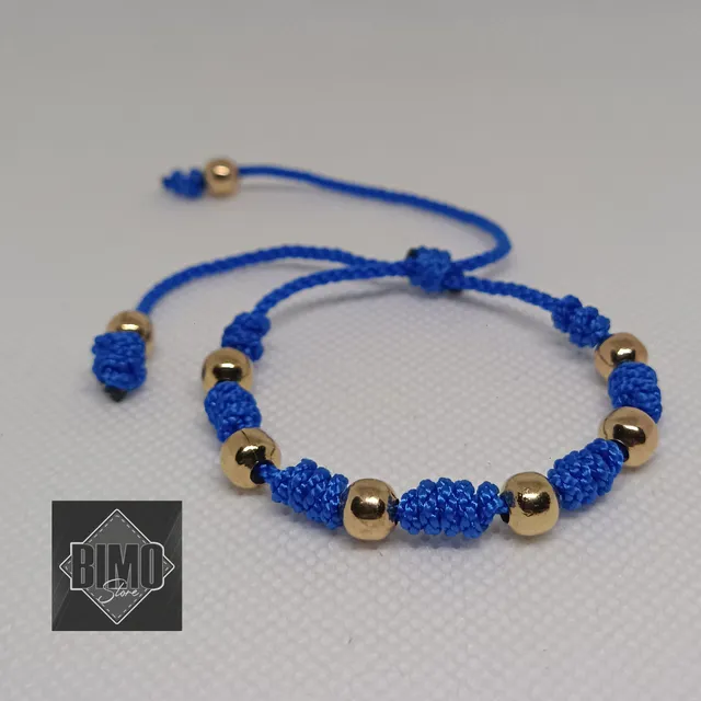 Pulsera De 7 Nudos - Diseño Exclusivo + Tarjeta Y Balines