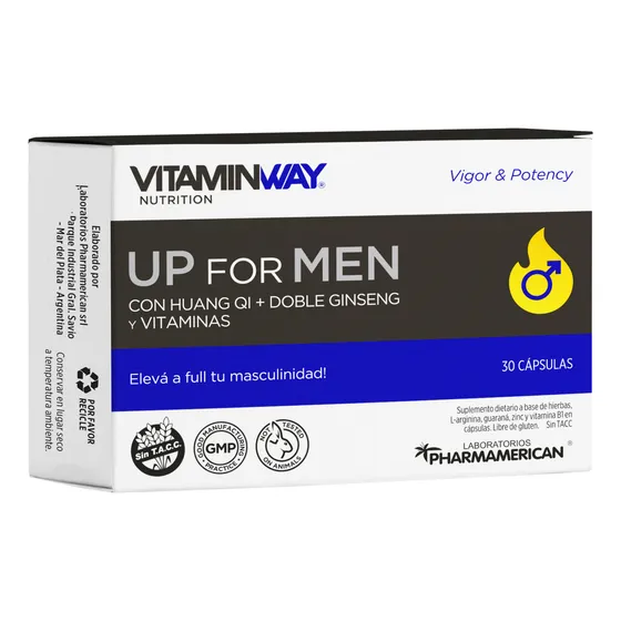 Vitamin Way Up For Men Aumenta Vigor Potencia Masculina X30