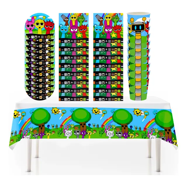 Set Cotillon Cumpleaños Incredibox Sprunki