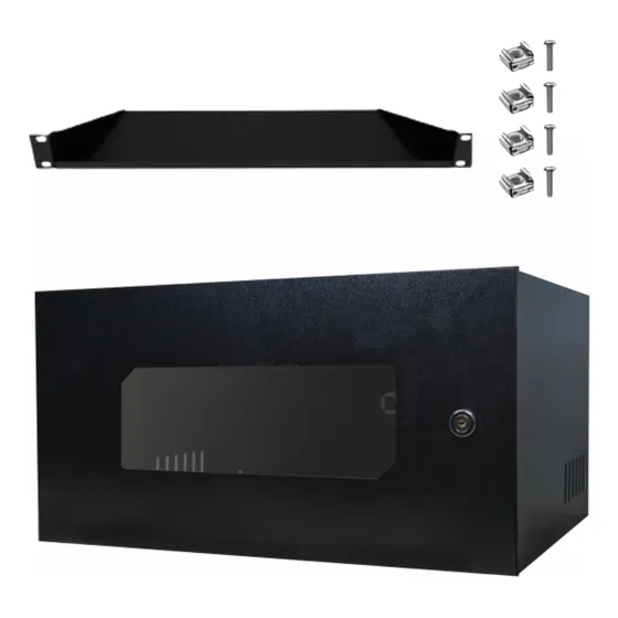 Mini Rack Organizador 5u Acrílica Onix Para Dvr Com Bandeja