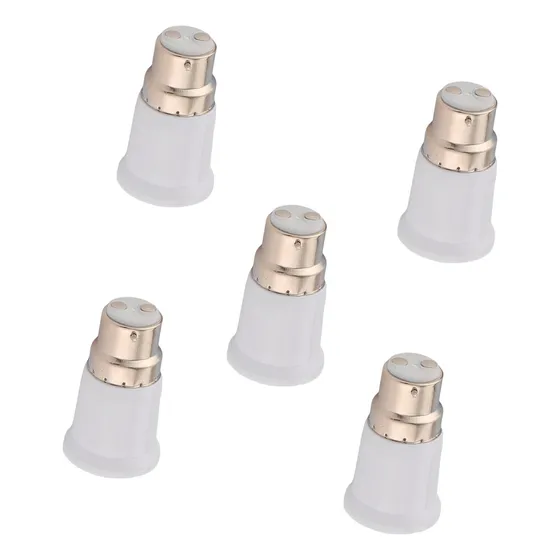 Adaptador De Soquete De Lâmpada 5x B22 Para E27, Conversor