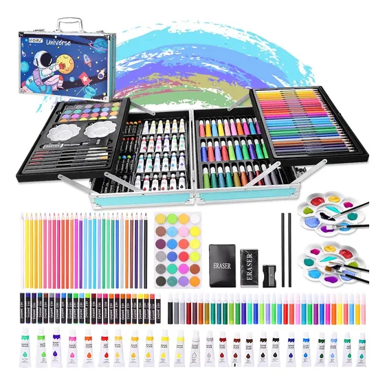 Set De Rotuladores De Colores Y Lápices Lonk, 145 Unidades