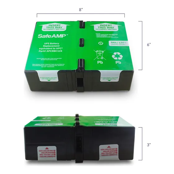 Batería Para Ups Doble 9ah 24v Para Apc 1000/1500