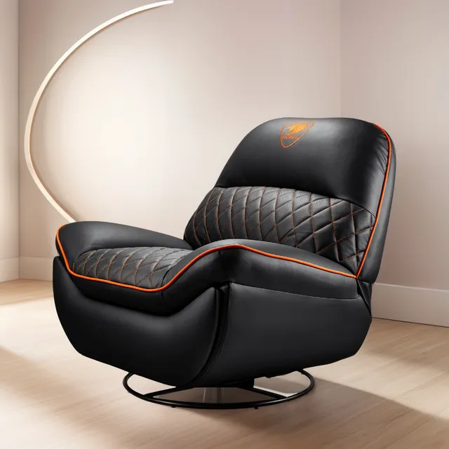 Sofa Gamer Cougar Overlord Reclinable Negro