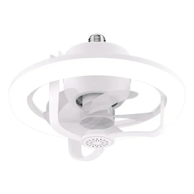 Ventilador de techo Lo Necesito LF-VEN42-LM con 4 aspas de Plástico estructura color blanco, 28cm de diámetro 50/60Hz 220V