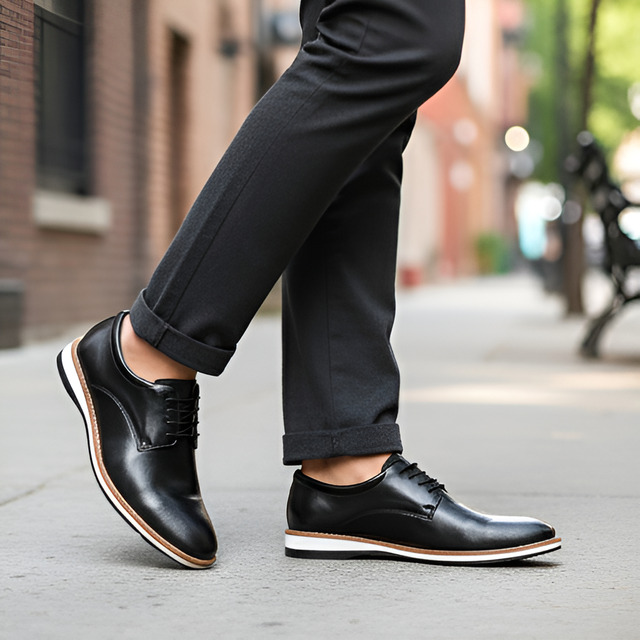 Sapato Social Masculino Casual Oxford Preto Marrom Trabalho