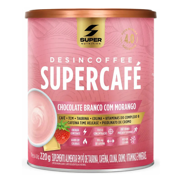 Desincoffee Supercafé Chocolate Branco com Morango