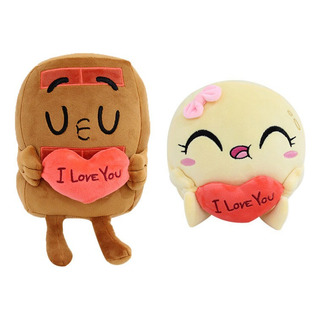 Peluche Choco & Pancake In Love Muñeca Cumpleaño Regalo, 2 U Peluche Choco & Pancake In Love Muñeca Cumpleaño Regalo, 2 U
