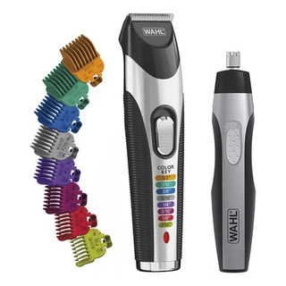 Combo Wahl Maquina Rasuradora Para Barba Y Bigote + Rasuradora Nariz Y Oídos Color Pro Deluxe Inalambricas Combo Wahl Maquina Rasuradora Para Barba Y Bigote + Rasuradora Nariz Y Oídos Color Pro Deluxe Inalambricas