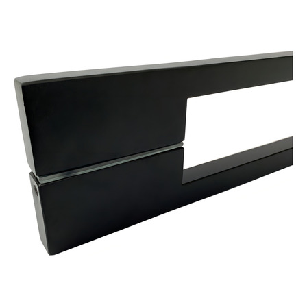 Puxador Duplo Porta Pivotante Em Aço Inox Twin 120cm Preto Cor Preto Fosco Puxador Duplo Porta Pivotante Em Aço Inox Twin 120cm Preto Cor Preto Fosco