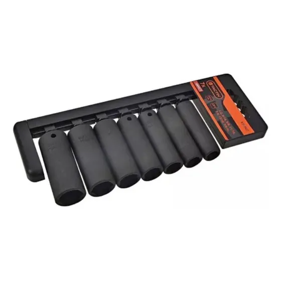 Juego Set Dados De Impacto Largo 1/2 7 Piezas De 1/2 A 7/8  