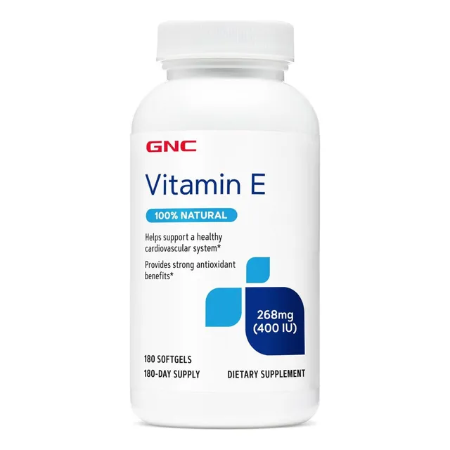 Vitamina E 268 Mg 400 Iu Gnc 180 Cápsulas Blandas