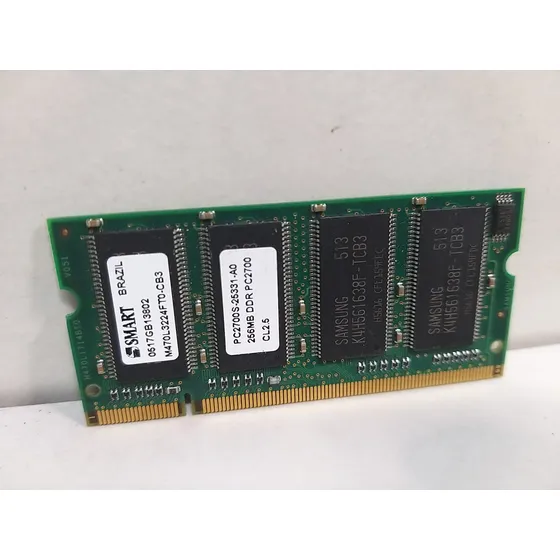 Memória Para Notebook Ddr1 256mb Pc2700 Smart