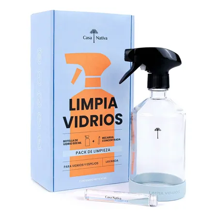 Kit Inicial Limpiavidrios 500ml Casa Nativa
