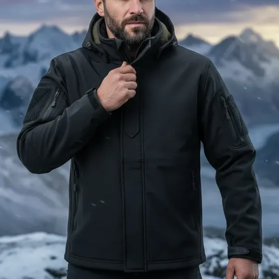 Campera Softshell Táctica Térmica Impermeable