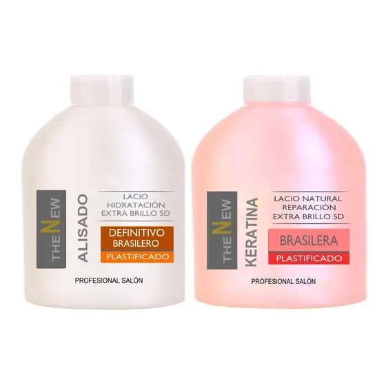 Alisado Brasilero Fuerte +  Keratina Brasileño 2 X 500 Ml