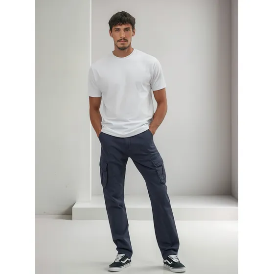 Pantalón Cargo Ufo Deluca Azul