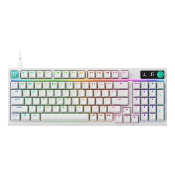 Teclado Mecánico Gaming Logitech G316 X 98 Blanco con RGB y Hot Swap