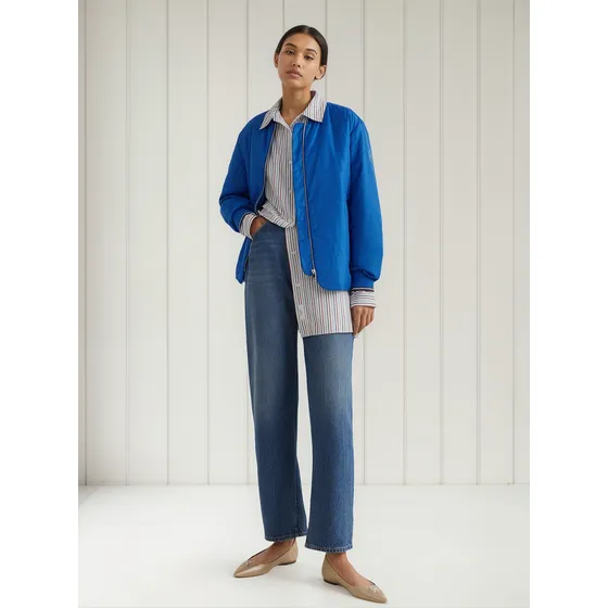 Cazadora Bomber Acolchada Mujer Azul Tommy Hilfiger