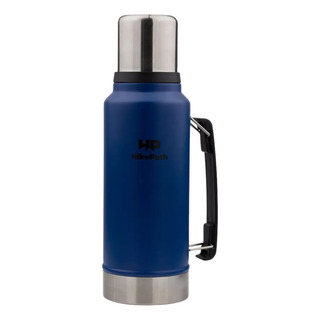 Termo Vaso Botella Para Café De Acero Inoxidable Grande 1 L Color Azul Oscuro Termo Vaso Botella Para Café De Acero Inoxidable Grande 1 L Color Azul Oscuro