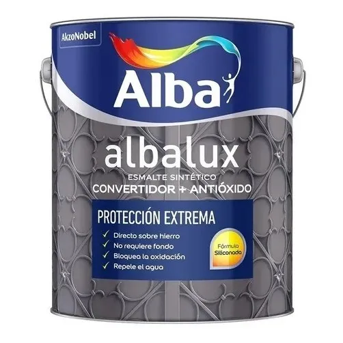Alba Albalux Esmalte Sintético 4L 1 unidad gris