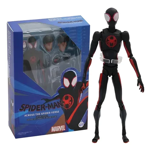 Figura De Ação Mafex 107 Spiderman Miles Morales, Modelo D