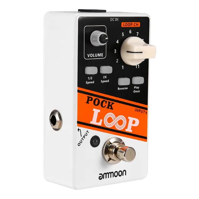 Pedal De Guitarra Efecto Looper Ammoon Pock Loop 11 Loopers