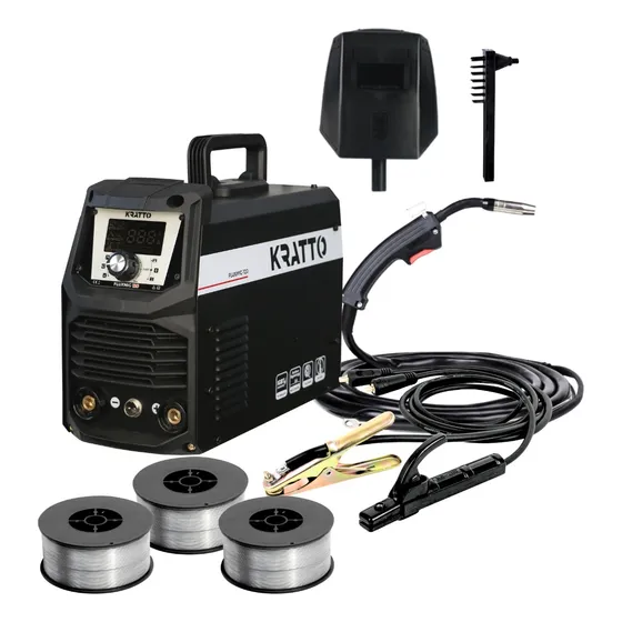Kratto 5 - Soldadora Flux Mig 120 + 3kg Alambre Flux 0.8mm