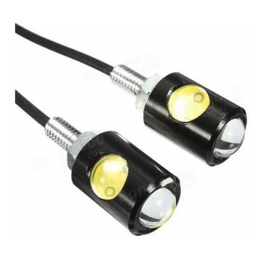 Direccionales Led De Tornillo Para Moto Ojo De Aguila X 2