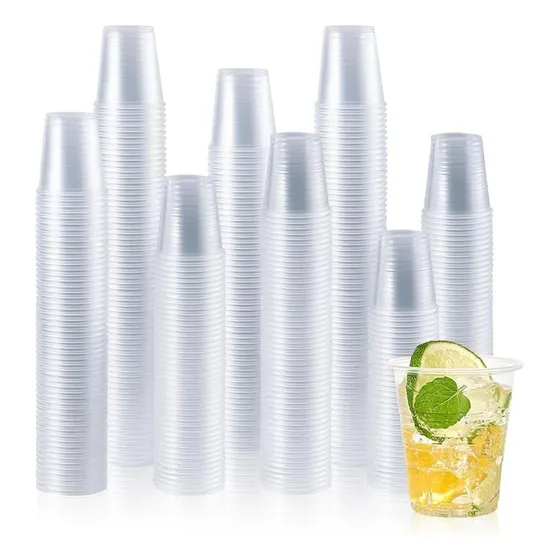 Vaso Plastico Descartable 200cc Transparente X 1000 Unidades