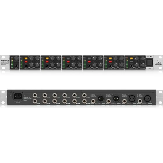 Amplificador De Fone Powerplay Behringer Ha6000 6 Canais 127/220v
