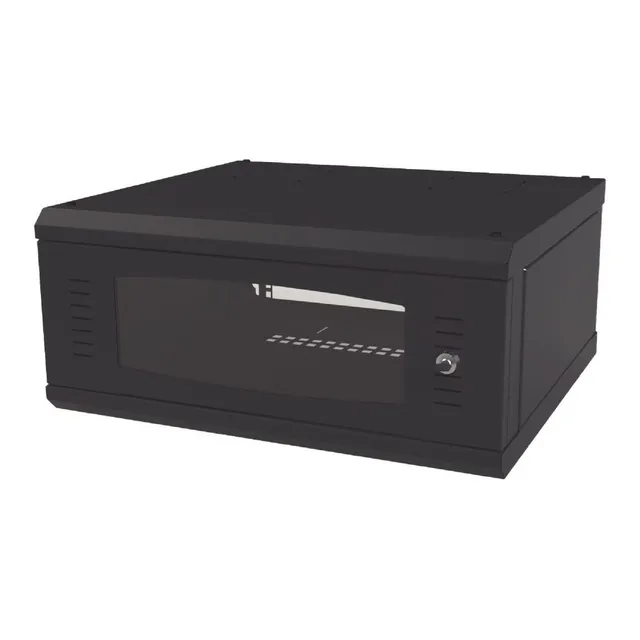 Gabinete Pared Puerta Cristal Rack 19  4ur  Sr-1904-gfp Vr2