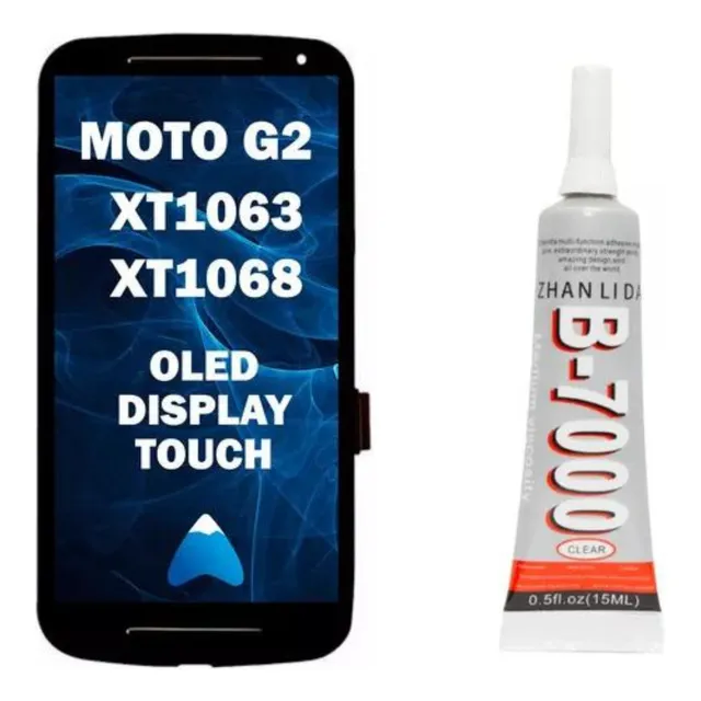 Modulo Pantalla Para Moto G2 Xt1063 Xt1068 + Pegamento 15ml